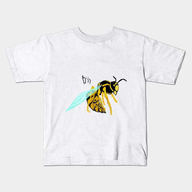 wasp Kids T-Shirt by Anis del mono